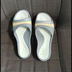 Croc wedge heel sandals